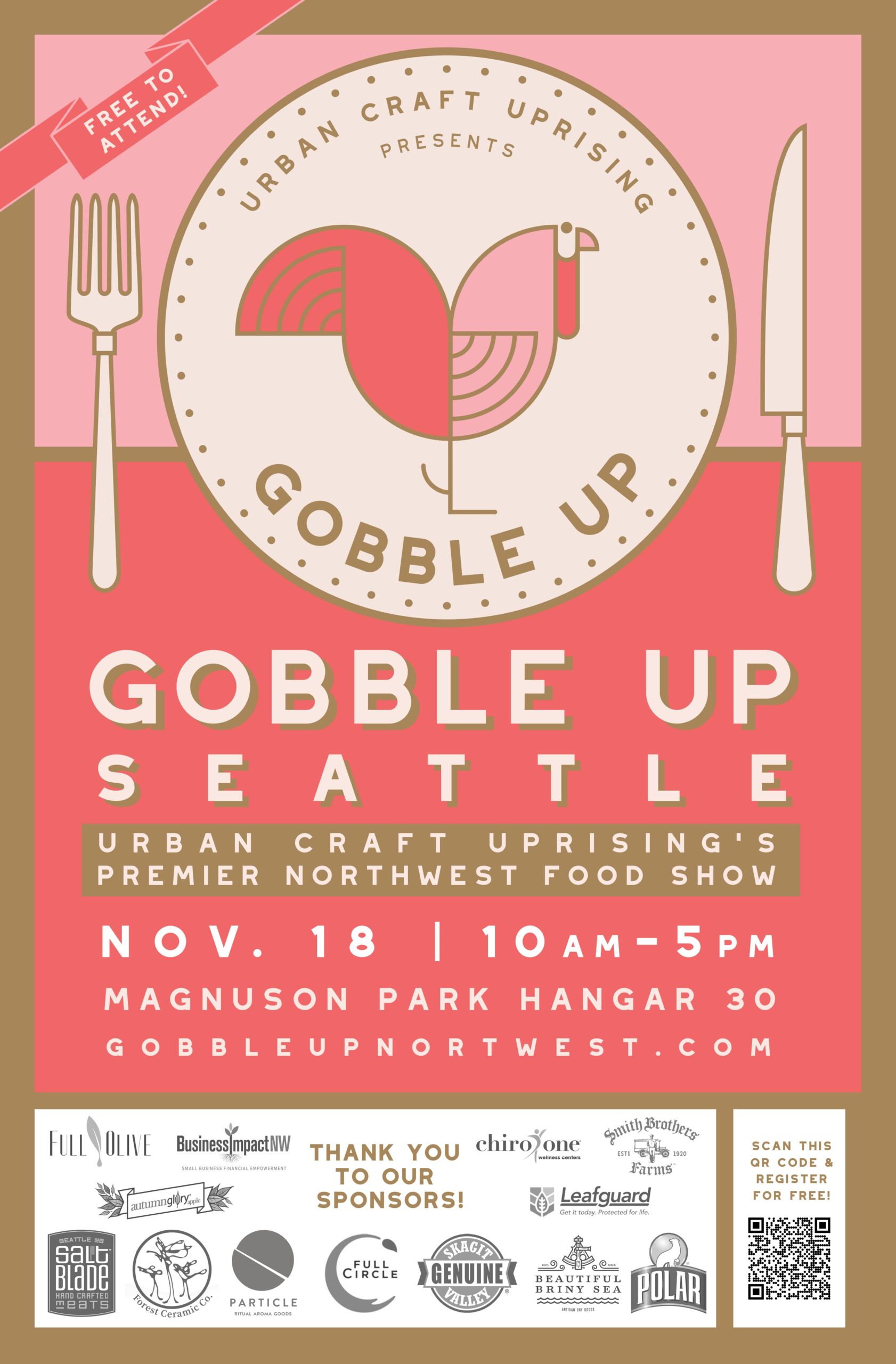 Gobble Up Seattle Poster