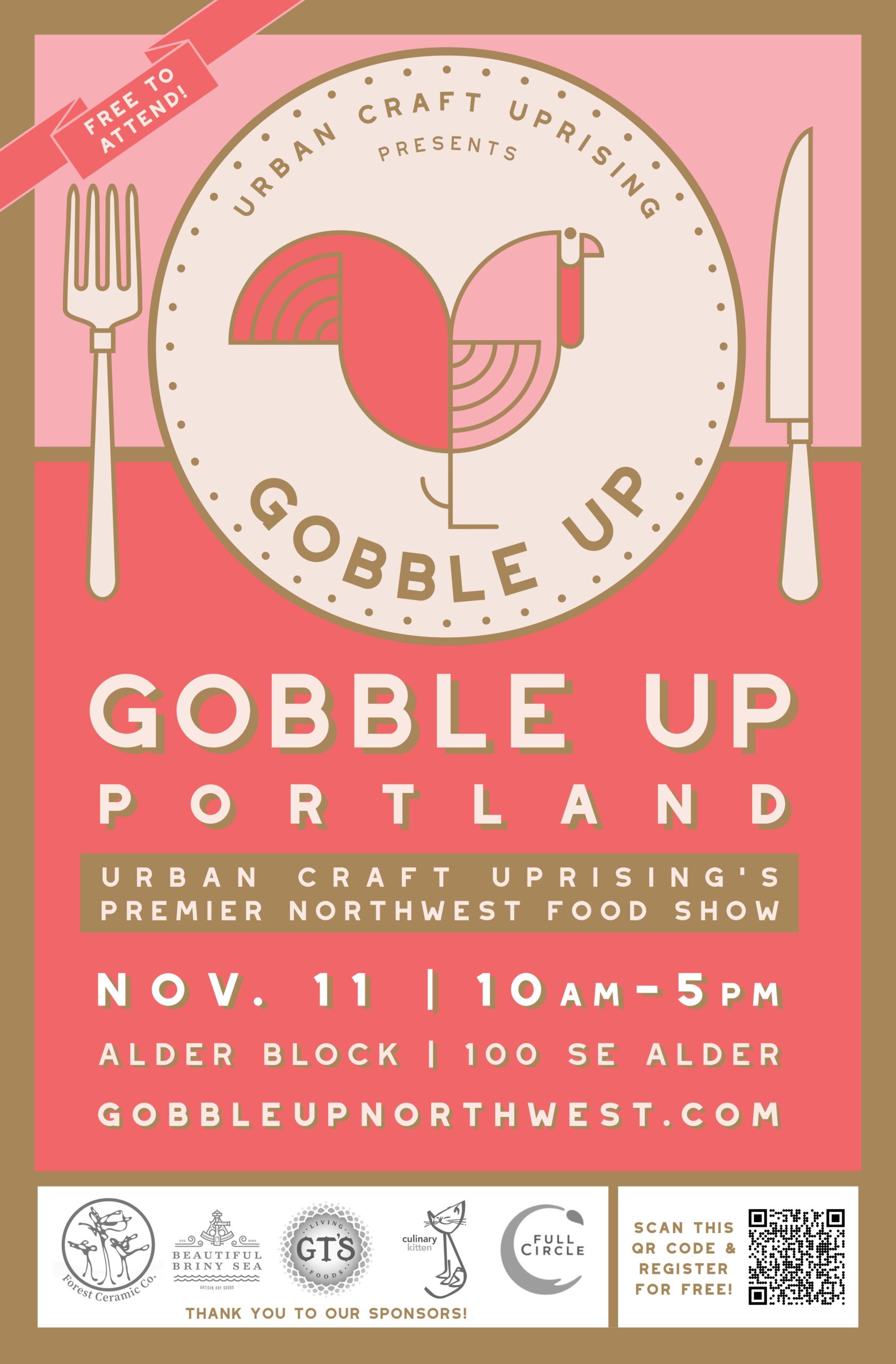 Gobble Up Portland Poster