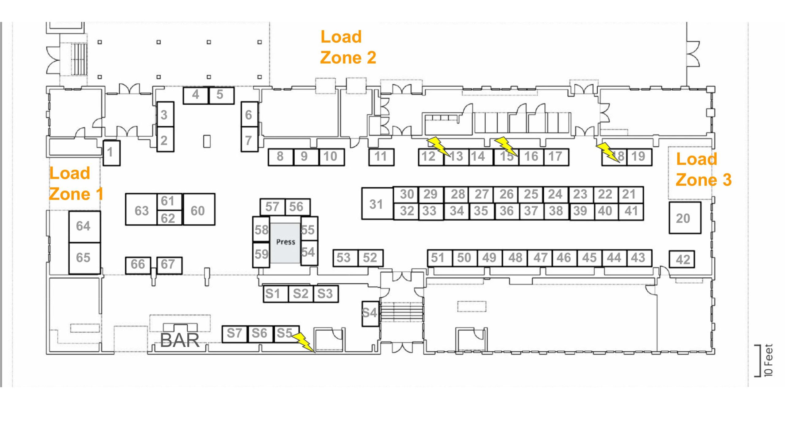 Indoor Booth Map