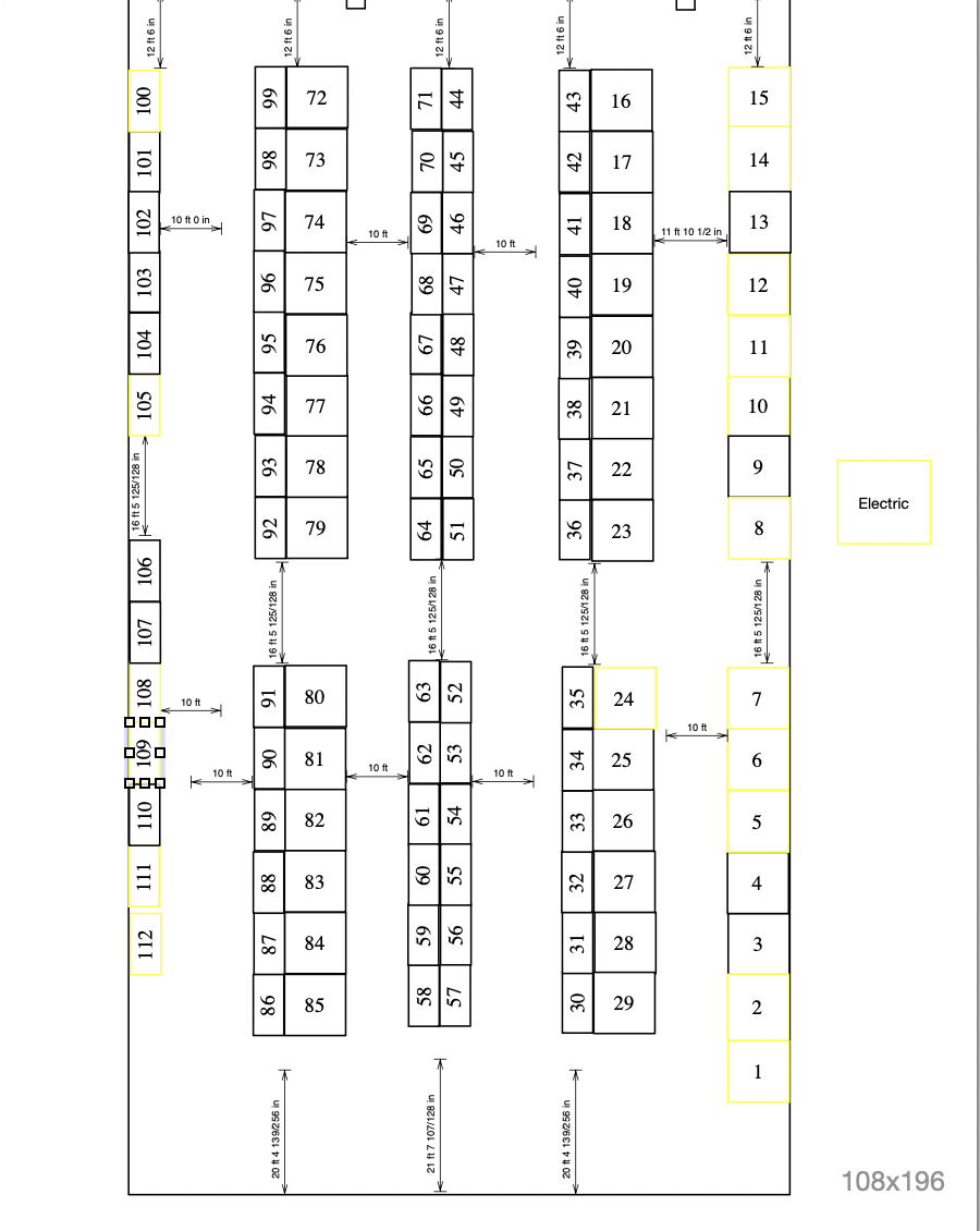 Booth Numbers